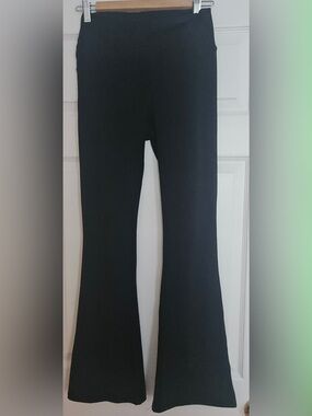 Mono b Black Flared Knit Pants Size M Good Condition